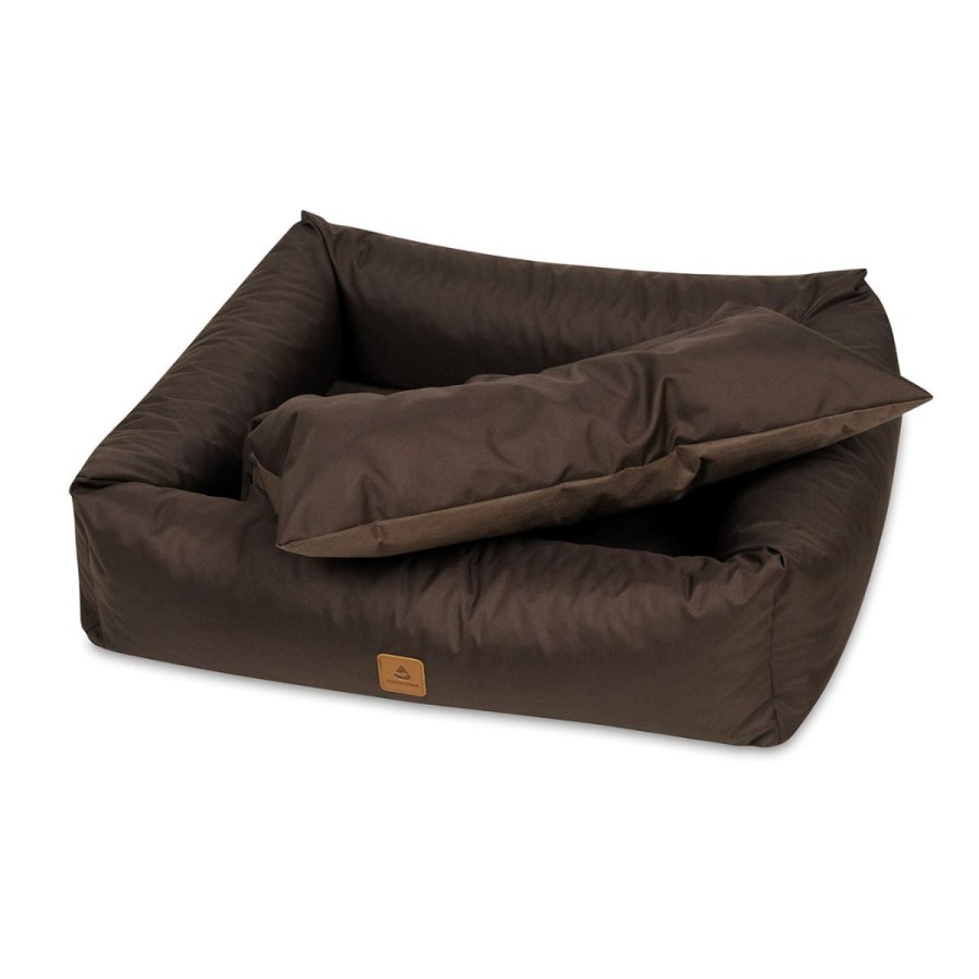 ANIMOOD Maurice hundeseng, rektangulr - brun og wigofil (61x70)