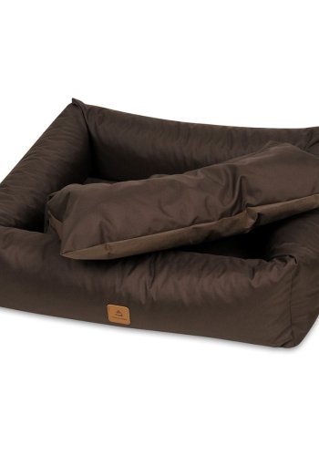 ANIMOOD Maurice hundeseng, rektangulr - brun og wigofil (100x82)