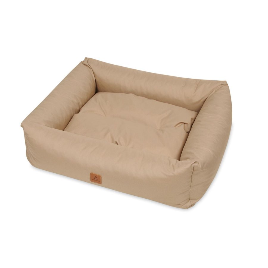 ANIMOOD Maurice hundeseng, rektangulr - cappuccino brun og wigofil (80x71)