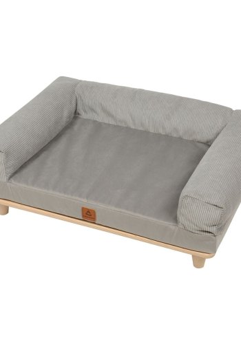 ANIMOOD Sonya sofa til kledyr, rektangulr - gr fljl og fyrretr (67x53)