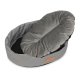 ANIMOOD Mia hundeseng, oval - gr fljl stof (62x51)