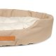 ANIMOOD Mia hundeseng, oval - beige fljl stof (62x51)