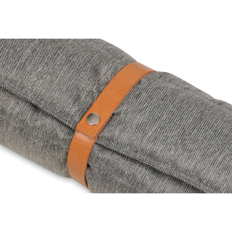 ANIMOOD Luna rullemtte til kledyr, rektangulr - gr stof (100x60)