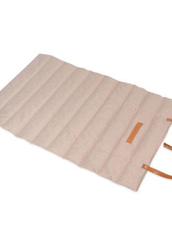 ANIMOOD Luna rullemtte til kledyr, rektangulr - beige stof (100x60)