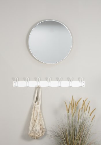 SPINDER DESIGN Miles 7 knagerkke, m. 7 knager - hvid stl