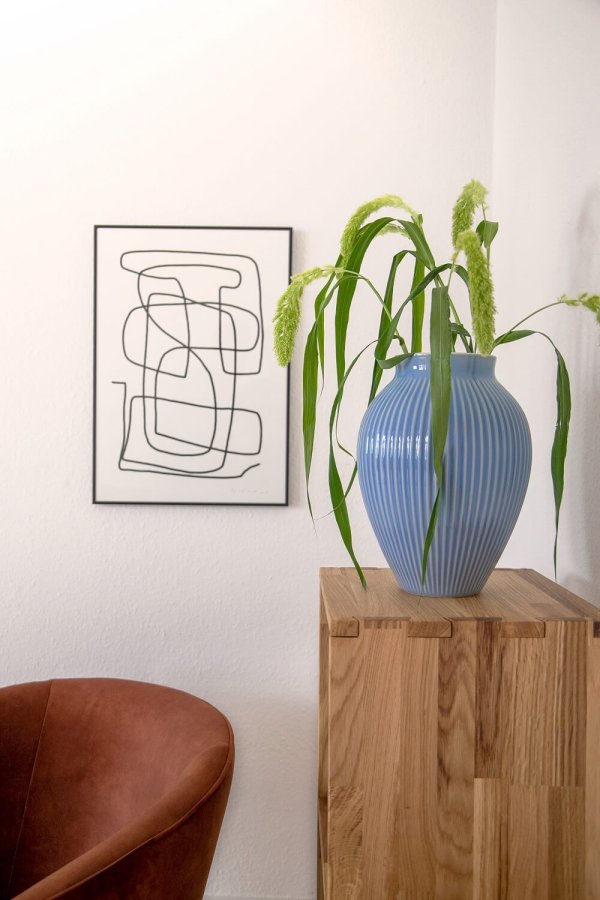 NOCNOI Puzzle rektangulr reol, m. 4 rum - massiv olieret eg (139x36)