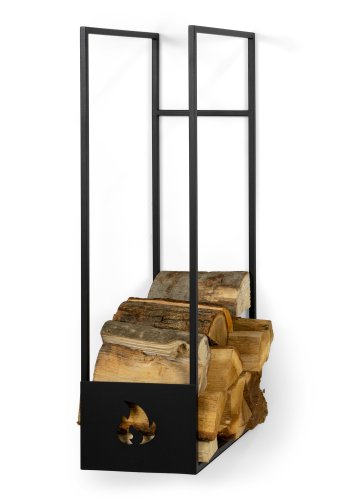 SPINDER DESIGN Lumber Locker M, opbevaring til brnde - sort stl