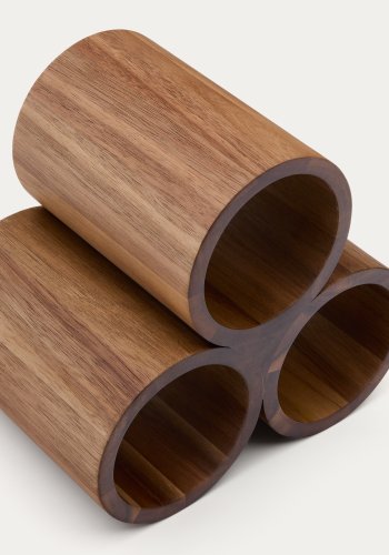 KAVE HOME Sesilu lille flaskereol i FSC 100% akacietr