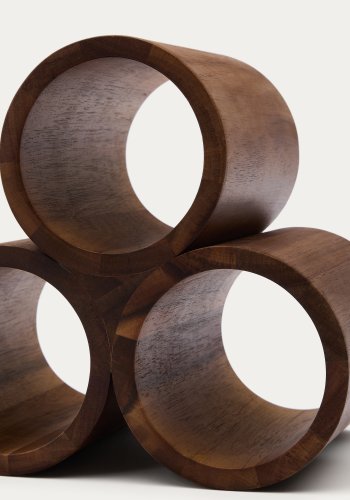 KAVE HOME Sesilu lille flaskereol i FSC 100% akacietr