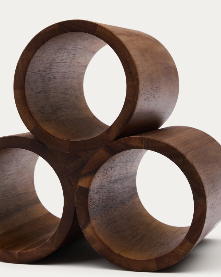 KAVE HOME Sesilu lille flaskereol i FSC 100% akacietr