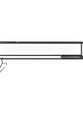 TORNA DESIGN Rack knagerkke - sort stl (B:118)