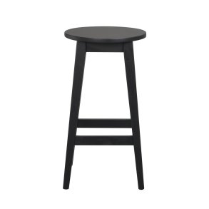 ROWICO Austin barstol, m. fodsttte - sort egetr