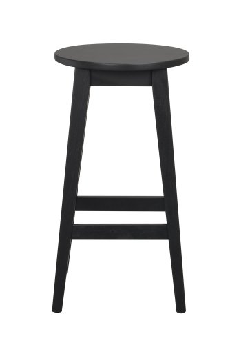 ROWICO Austin barstol, m. fodsttte - sort egetr