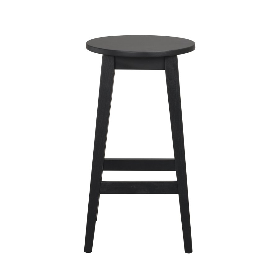 ROWICO Austin barstol, m. fodsttte - sort egetr
