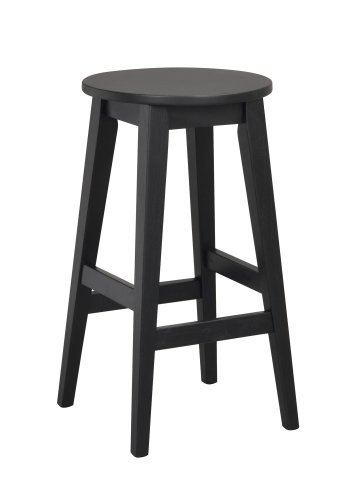 ROWICO Austin barstol, m. fodsttte - sort egetr