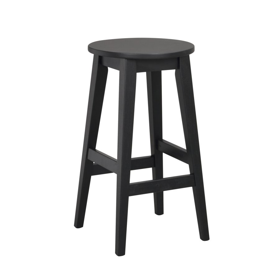 ROWICO Austin barstol, m. fodsttte - sort egetr