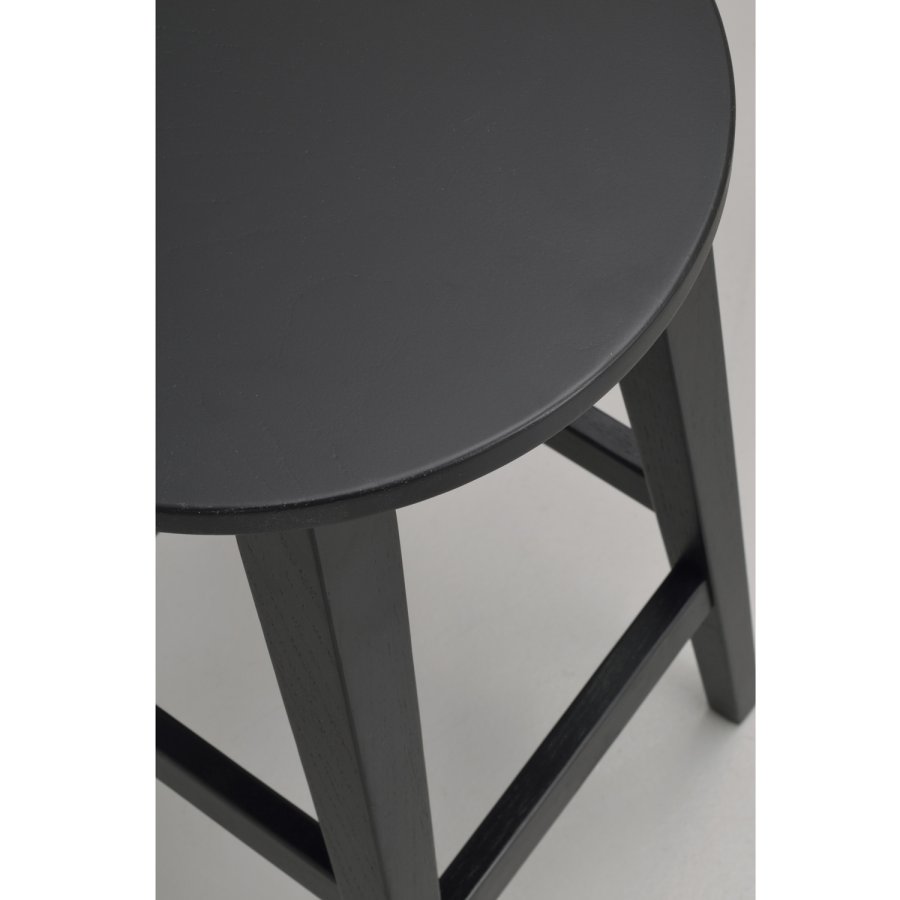 ROWICO Austin barstol, m. fodsttte - sort egetr