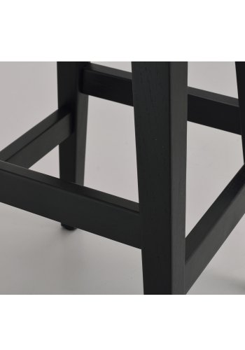 ROWICO Austin barstol, m. fodsttte - sort egetr