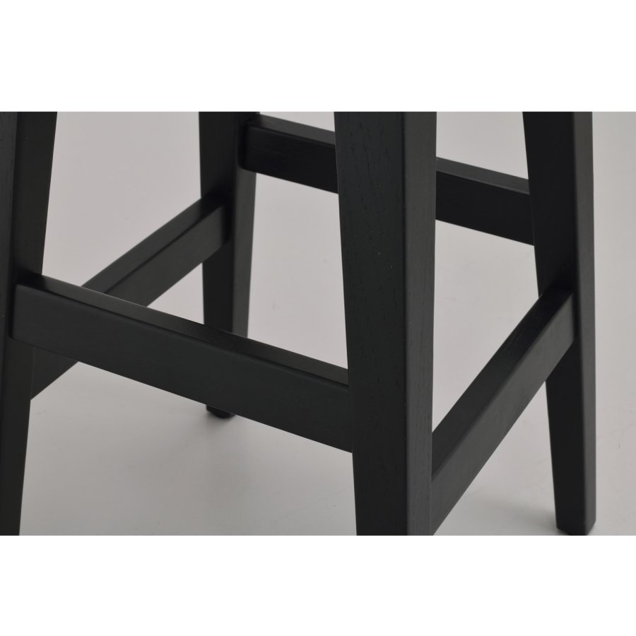 ROWICO Austin barstol, m. fodsttte - sort egetr