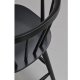 ROWICO Carmen barstol, m. rygln, armln og fodsttte - sort gummitr
