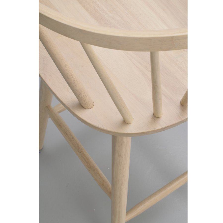 ROWICO Carmen barstol, m. rygln, armln og fodsttte - hvidpigmenteet gummitr