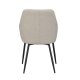 ROWICO Reily lnestol - beige stof og sort metal