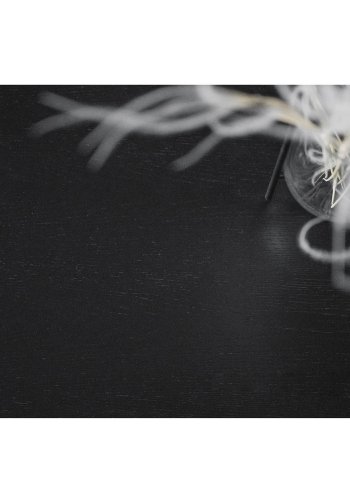 ROWICO Lotta barbord, kvadratisk - sort asketrsfiner og gummitr (90x90)