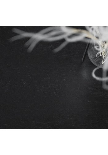 ROWICO Lotta spisebord - sort asketrsfiner og gummitr (180x90)