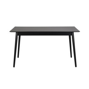 ROWICO Lotta spisebord - sort asketrsfiner og gummitr (140x90)