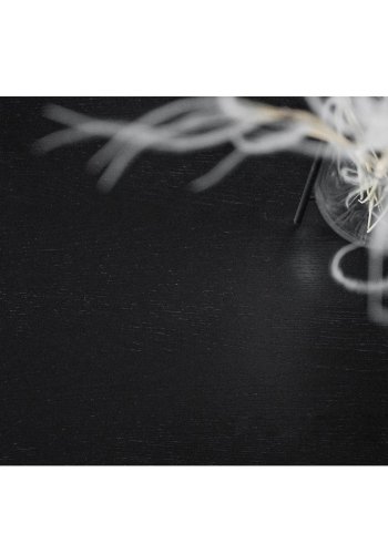 ROWICO Lotta spisebord - sort asketrsfiner og gummitr (140x90)