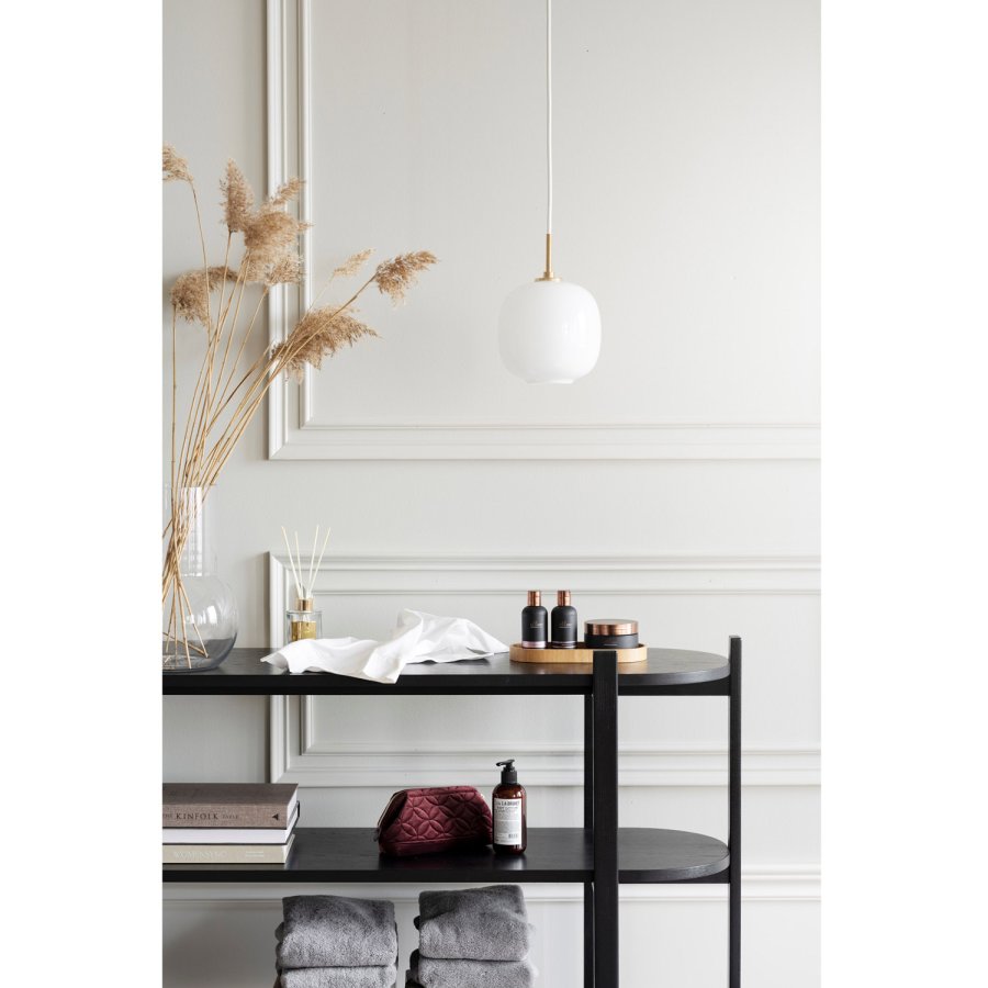 ROWICO Tolsona konsolbord, m. 2 hylder - sort egefinér og eg (140x39)