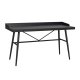 ROWICO Springdale skrivebord - sort asketrsfiner og sort metal (140x55)