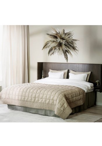 ROWICO Redmond sengegavl, m. 4 hylder - brun egefinér/eg og metal (B:230)