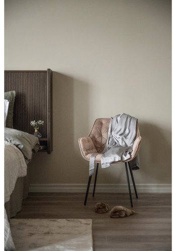 ROWICO Redmond sengegavl, m. 4 hylder - brun egefinér/eg og metal (B:230)