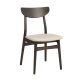 ROWICO Rodham spisebordsstol - beige stof og brun egetr