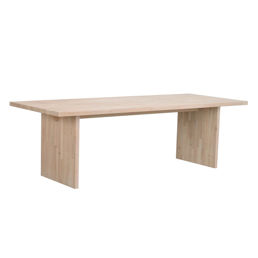 ROWICO Emmett spisebord, rektangulr - hvidpigmenteret eg (240x95)