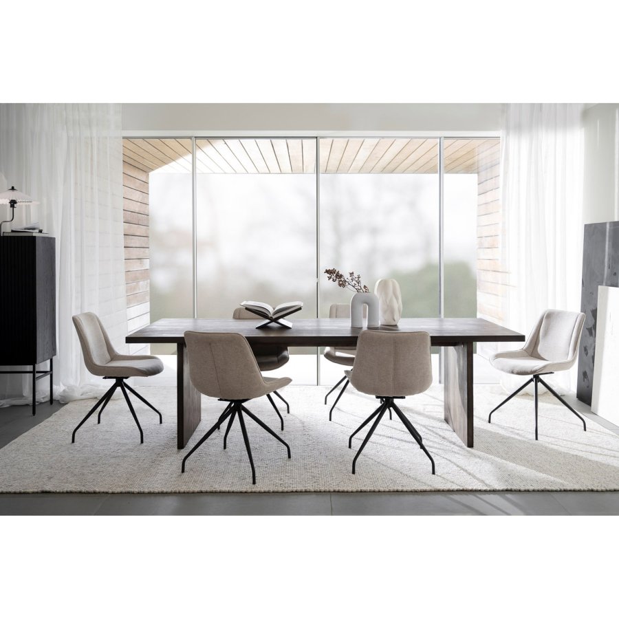 ROWICO Emmett spisebord, rektangulr - brun eg (240x95)