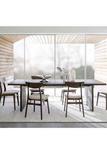 ROWICO Emmett spisebord, rektangulr - brun eg (240x95)