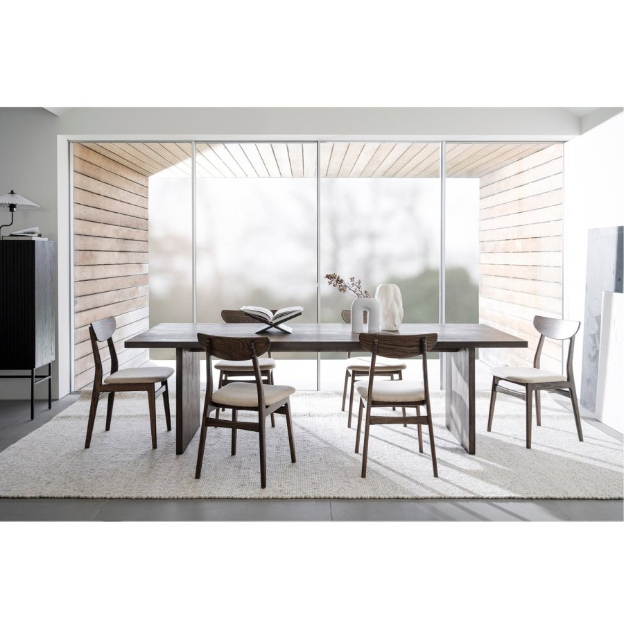 ROWICO Emmett spisebord, rektangulr - brun eg (240x95)