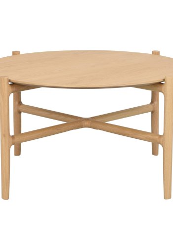 ROWICO Holton sofabord, rund - natur egetrsfiner og egetr