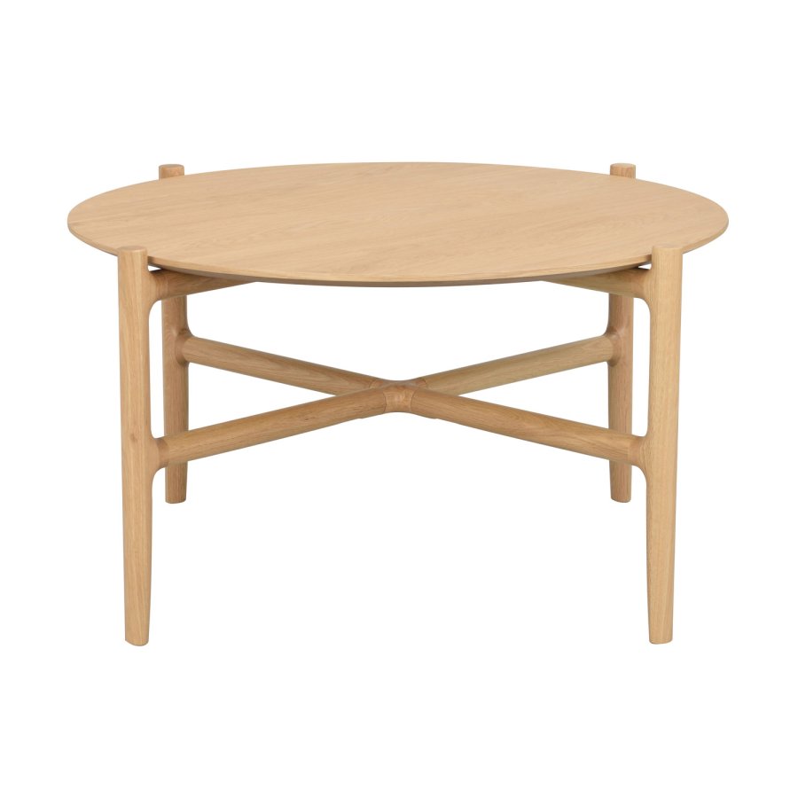 ROWICO Holton sofabord, rund - natur egetrsfiner og egetr