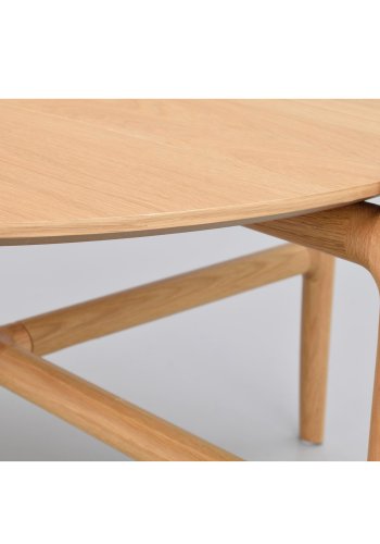 ROWICO Holton sofabord, rund - natur egetrsfiner og egetr