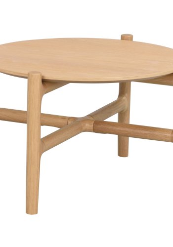 ROWICO Holton sofabord, rund - natur egetrsfiner og egetr