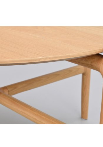 ROWICO Holton sofabord, rund - natur egetrsfiner og egetr