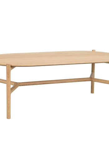 ROWICO Holton sofabord, oval - natur egetrsfiner og egetr (130x65)