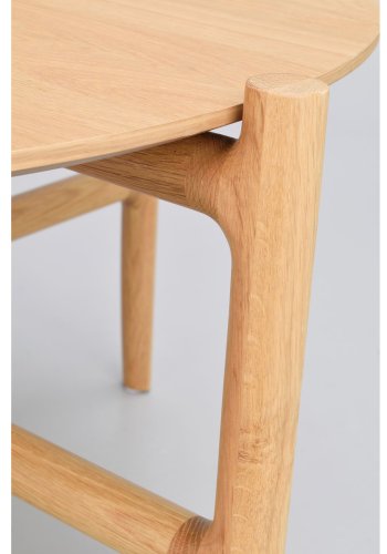 ROWICO Holton sofabord, oval - natur egetrsfiner og egetr (130x65)