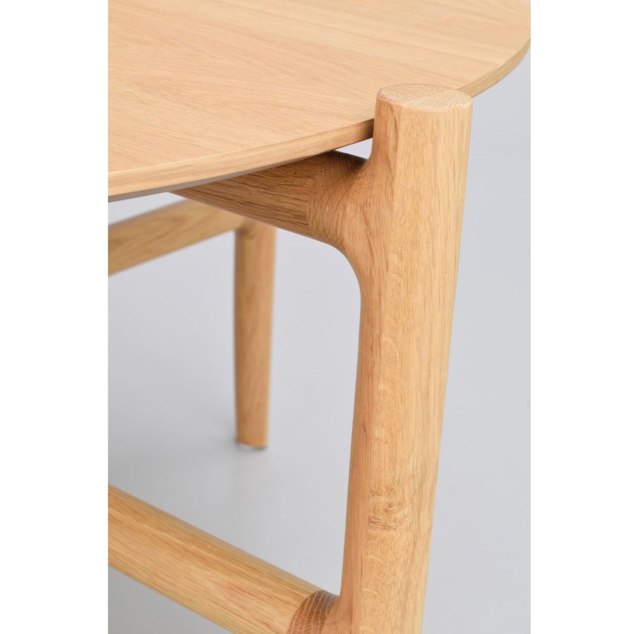 ROWICO Holton sofabord, oval - natur egetrsfiner og egetr (130x65)