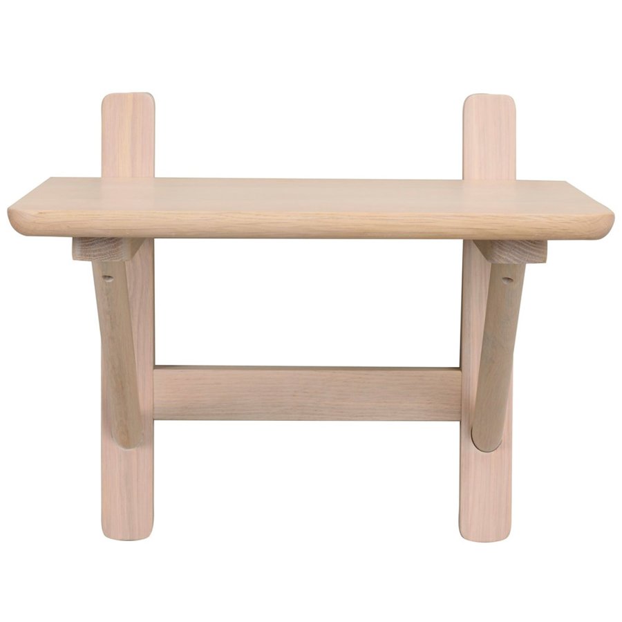 ROWICO Camrose sengebord, vghngt - hvidpigmenteret egefinér og eg (40x40)