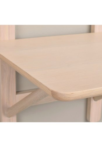 ROWICO Camrose sengebord, vghngt - hvidpigmenteret egefinér og eg (40x40)