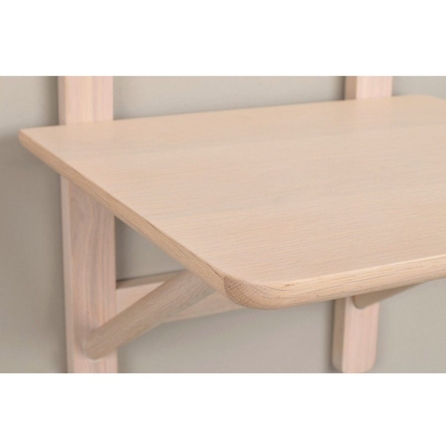 ROWICO Camrose sengebord, vghngt - hvidpigmenteret egefinér og eg (40x40)